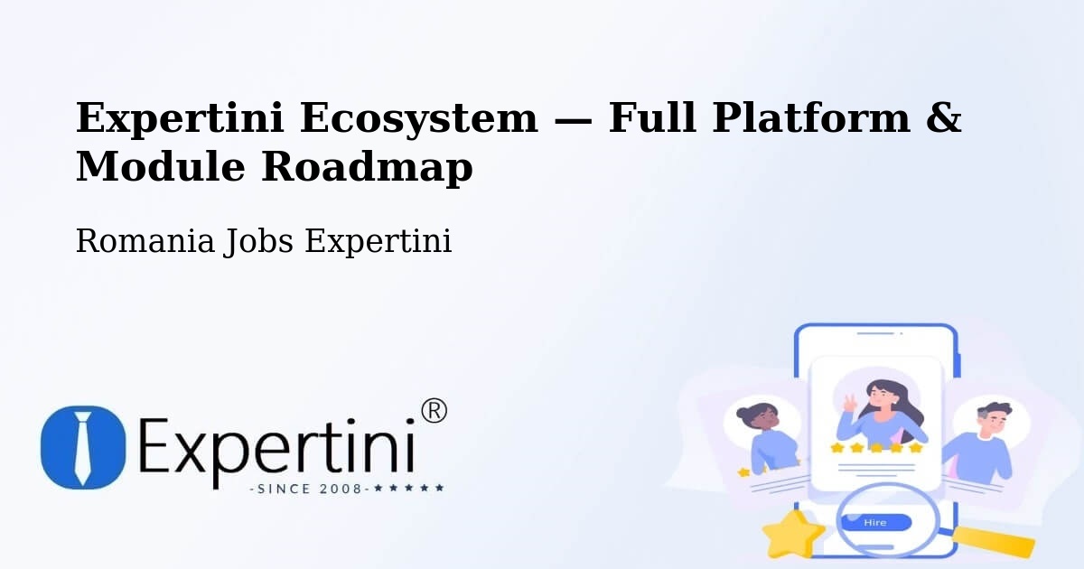 Expertini Ecosystem — Full Platform & Module Roadmap – Borşa